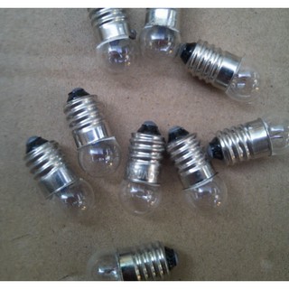 COMBO 10 Bóng đèn sợi đốt đuôi xoáy 1.5V/ 2.5V/ 3.8V 0.3A E10