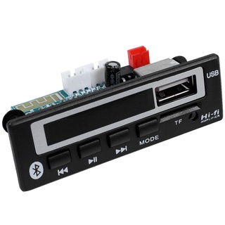 Bảng Mạch Giải Mã Âm Thanh Bluetooth 5.0 Mp3 Wma Wav 5v 12v Cổng Usb Tf Fm Radio Cho Xe Hơi