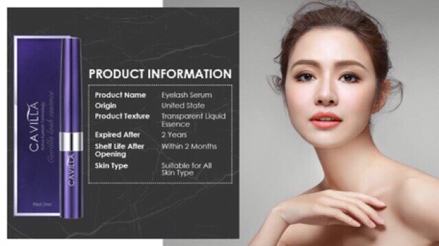 Tinh chất dưỡng mi cong và dài Cavilla