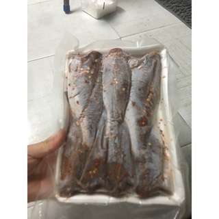 khô cá đù 1 nắng hút chân không hàng tươi ngon bảo đông lạnh tẩm ướp lạc lạc rất vừa ăn khay 500g từ 7 đên 8 con