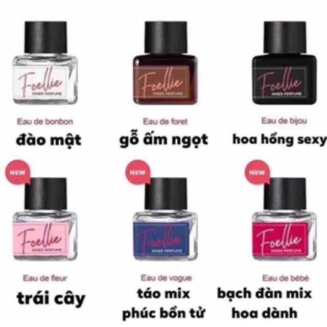 Nước Hoa Vùng Kín FOELLIE EAU DE BIJOU Hàn Quốc Đen