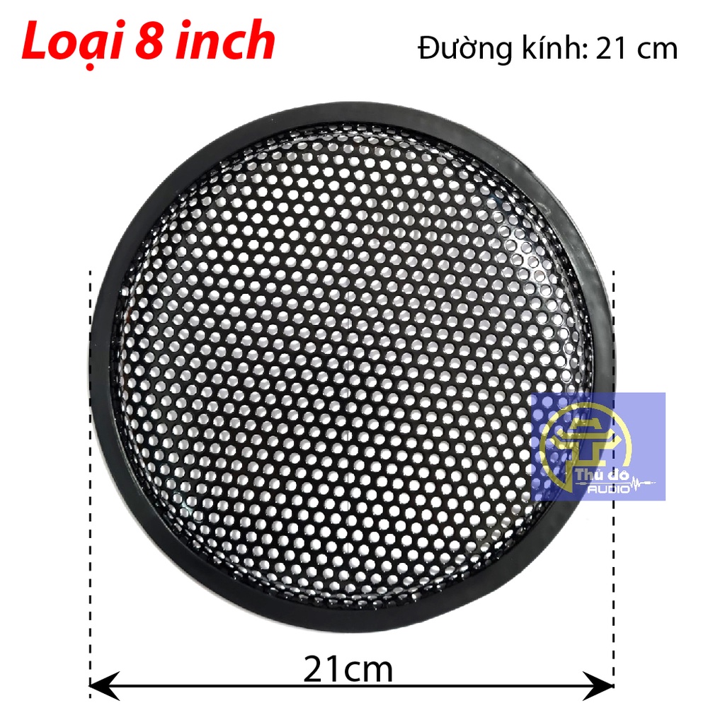 Màng lưới bảo vệ loa từ 5 inch đến 15 inch - Màng loa, mặt nạ loa bằng sắt dùng cho loa sân khấu hoặc loa ô tô