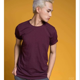 ÁO THUN UNISEX #AGE2X MÀU ĐỎ RƯỢU