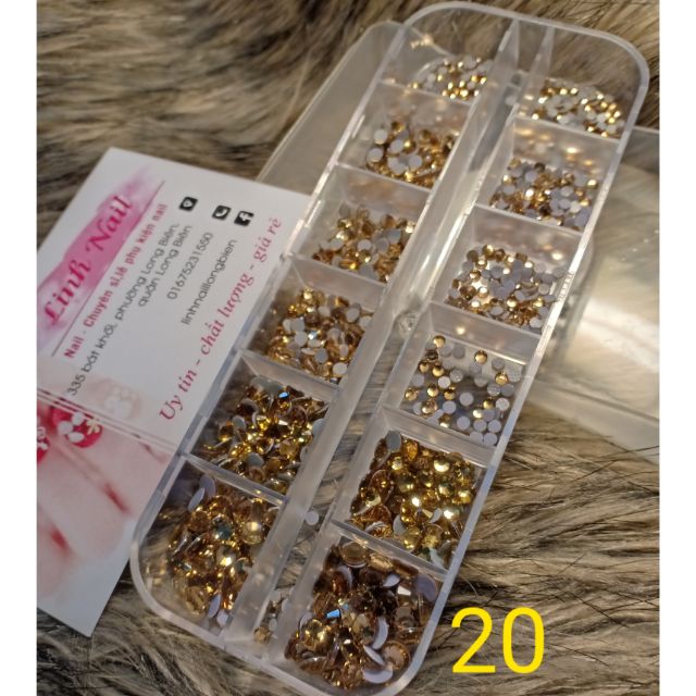 Đá chân keo màu vàng trà