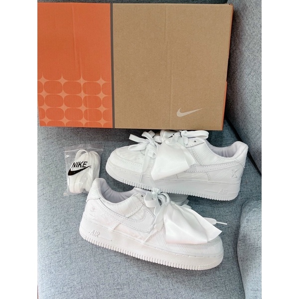 GIÀY AF LOW WHITE MIX NƠ CAO CẤP LAI AU