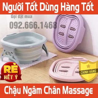 CHẬU MASSAGE NGÂM CHÂN TRỊ LIỆU CAO CẤP GỌN TIỆN DỤNG