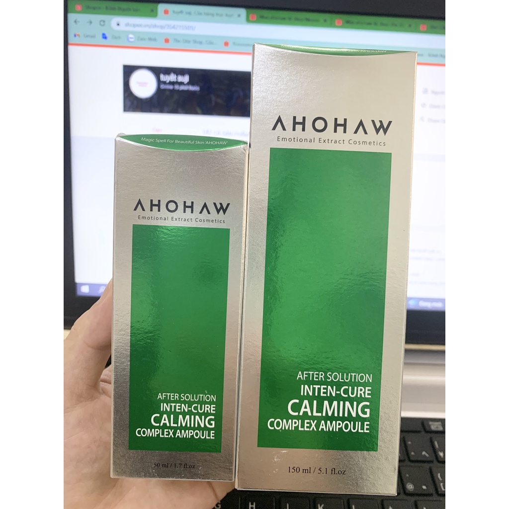 Tinh Chất Dưỡng Ẩm Ngăn Ngừa Mụn Ahohaw After Solution Inten Cure Calming