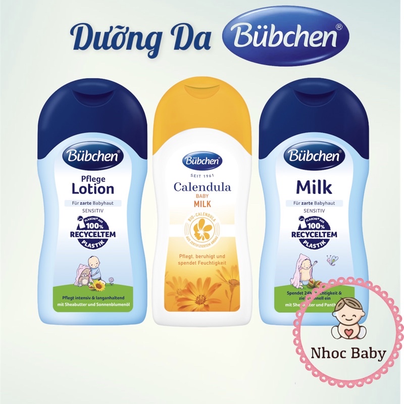 Sữa dưỡng thể Bubchen Lotion 400ml cho bé 0m+