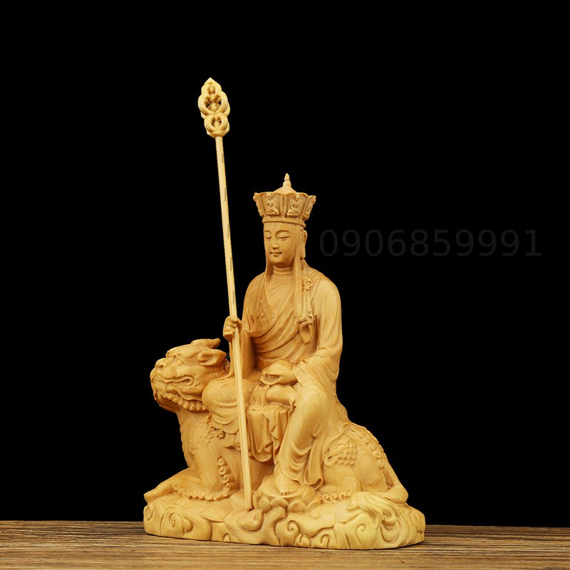 Tượng gỗ Địa Tạng Vương Bồ Tát - Gỗ Hoàng Dương