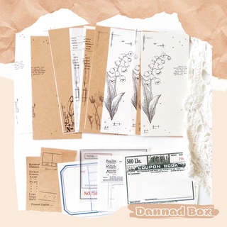Set mix 30 giấy note phong cách vintage