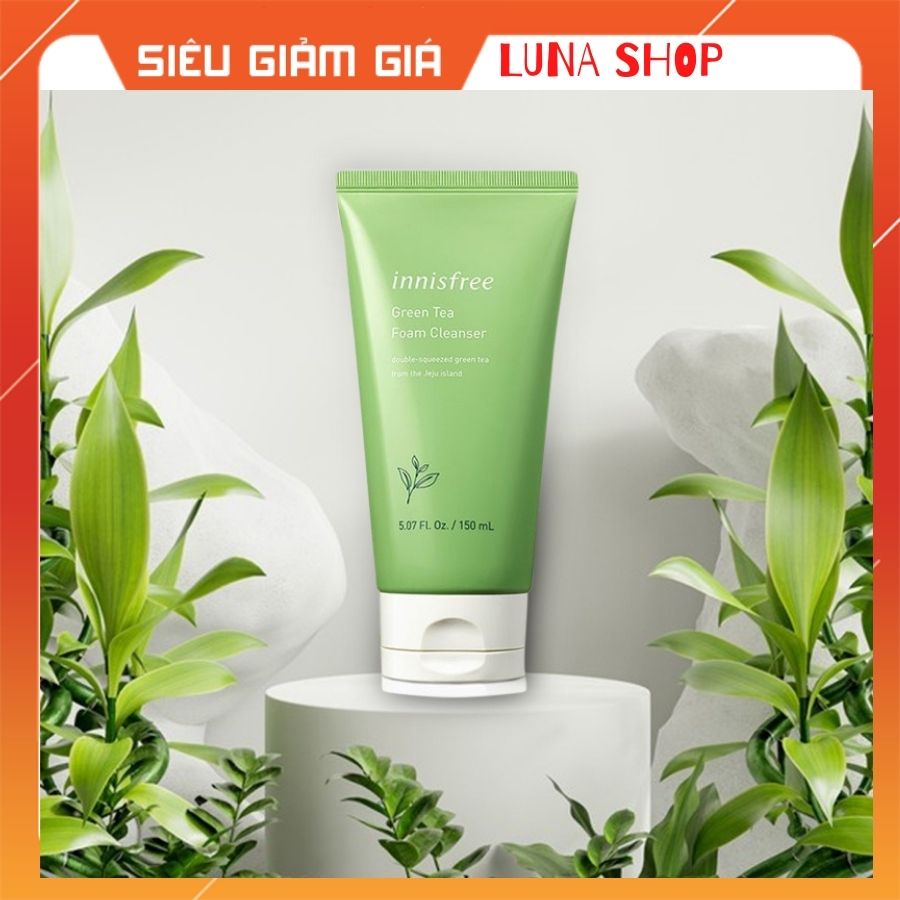 [ Mẫu mới 2021 ] Sữa rửa mặt trà xanh Innisfree GREEN TEA FOAM CLEANSER 150G | BigBuy360 - bigbuy360.vn