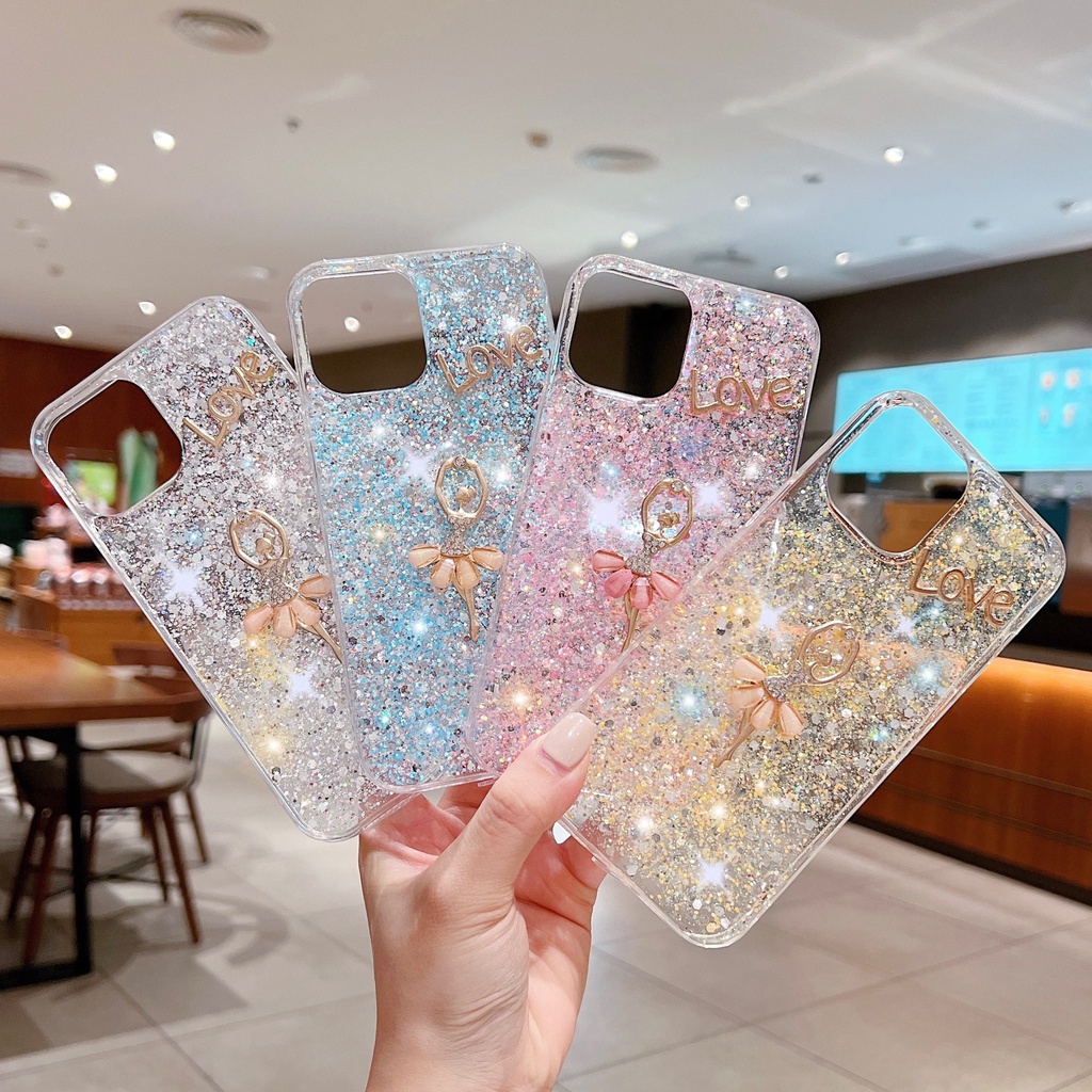 Ốp Điện Thoại Mềm Trang Trí Kim Tuyến Cho Samsung Galaxy S21 S20 S22 Note 10 20 Ultra Plus S20 S21