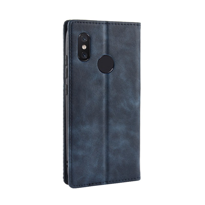 Bao da điện thoại dạng ví trơn cho Xiaomi Mi 8