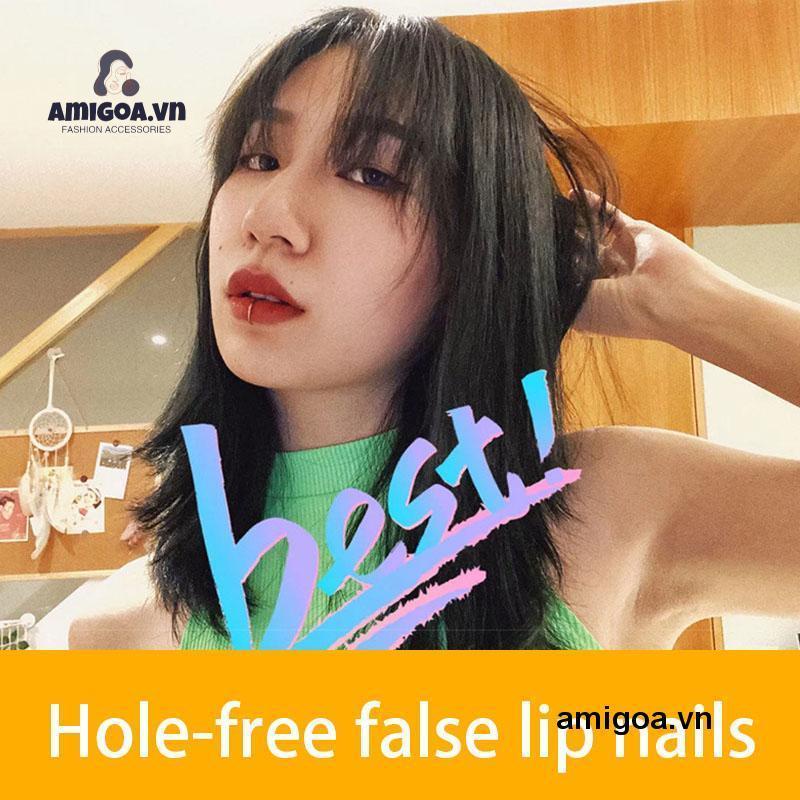 ✨✨Khuyên Xỏ Mũi Bằng Thép Titan Kiểu Dáng Đơn Giản Thời Trang Cho Nam Và Nữ