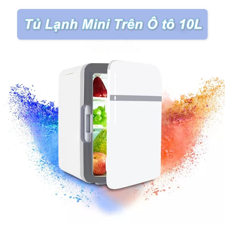 Tủ lạnh mini ABS xách tay 10L 12v và 220v - Home and Garden