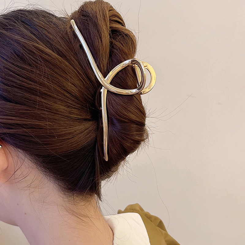Kẹp Tóc Càng Cua Cỡ Lớn 13cm Bằng Kim Loại Thời Trang Cho Nữ