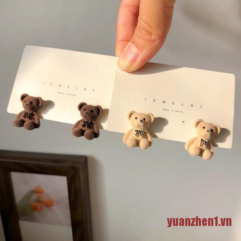 Bông tai hình chú gấu bông đáng yêu dành cho nữ