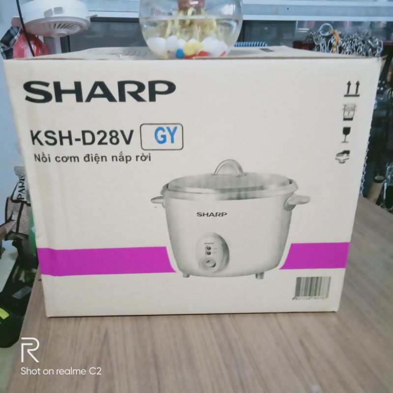 [Mã 66ELHASALE hoàn 7% đơn 500K] Nồi cơm 2,8l sharp