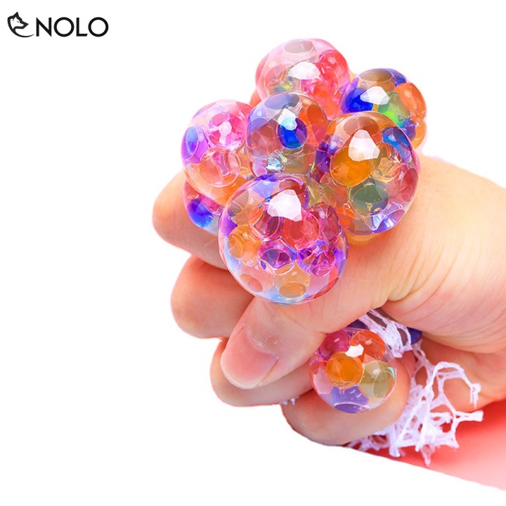 Đồ Chơi Bóng Lưới Bóp Nắn Mesh Quishy Ball Giải Tỏa Stress Đường Kính 6cm Chất Liệu Nhựa Dẻo