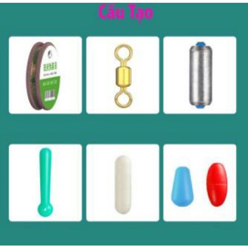 Dây trục câu đài buộc sẵn cước câu cá tàng hình DAY-CUOC