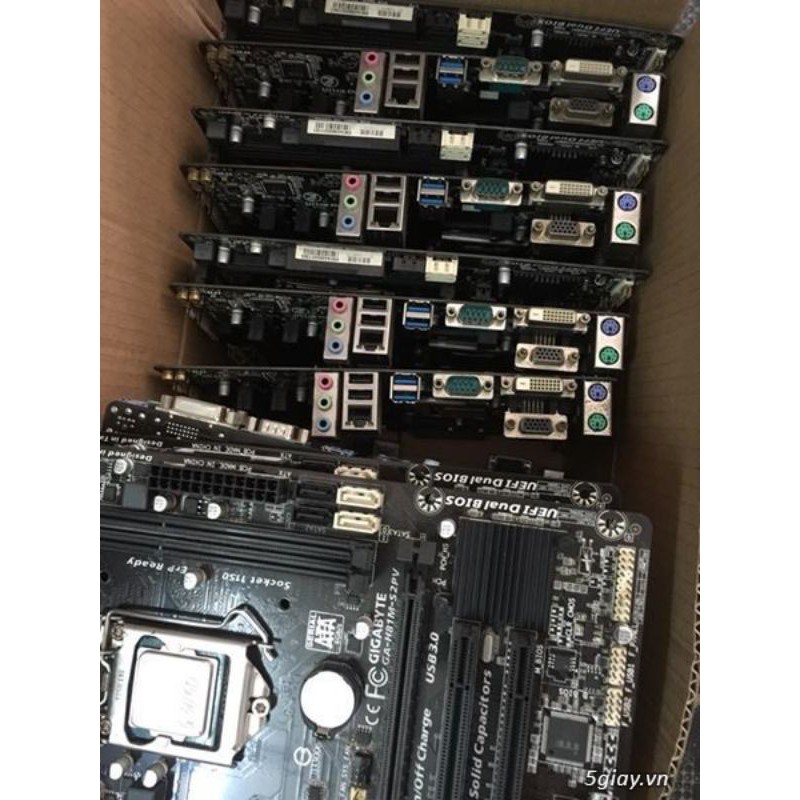 main giga h81m-s2pv, có fe, tặng keo tản nhiệt