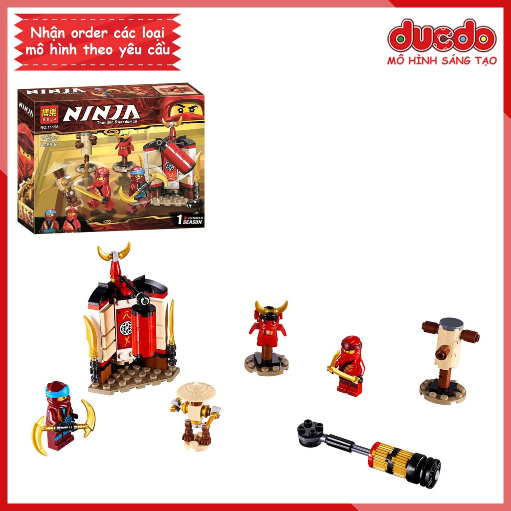 BELA 11158 Lắp ghép Ninjago phòng luyện Monastery - Đồ chơi Xếp hình Mô hình Ninja 70680