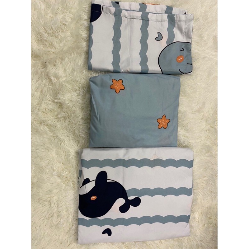 [Mã LIFEM1 giảm 50k đơn 99k] Bộ chăn ga gối ,coton poly Emmibedding họa tiết Cá heo, Chăn ga đủ size miễn phí bo chun | BigBuy360 - bigbuy360.vn