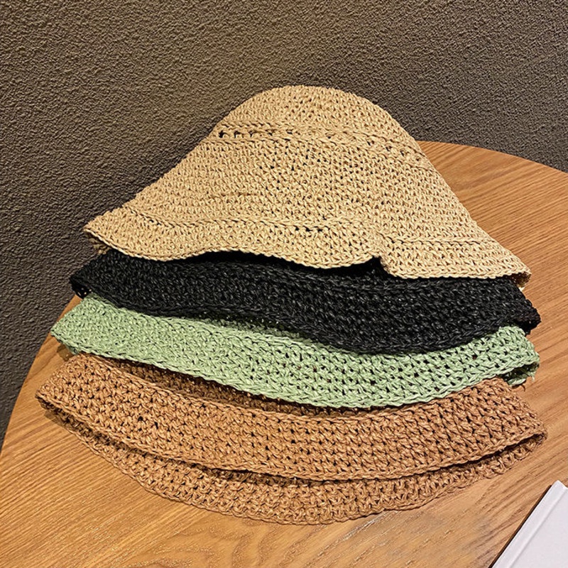Mũ Cói Chống Nắng Thoáng Khí Phong Cách Hàn Quốc Dễ Thương