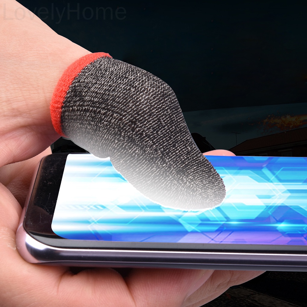 Bộ 2 găng ngón tay chơi game kiểu dệt kim chống mồ hôi tiện dụng