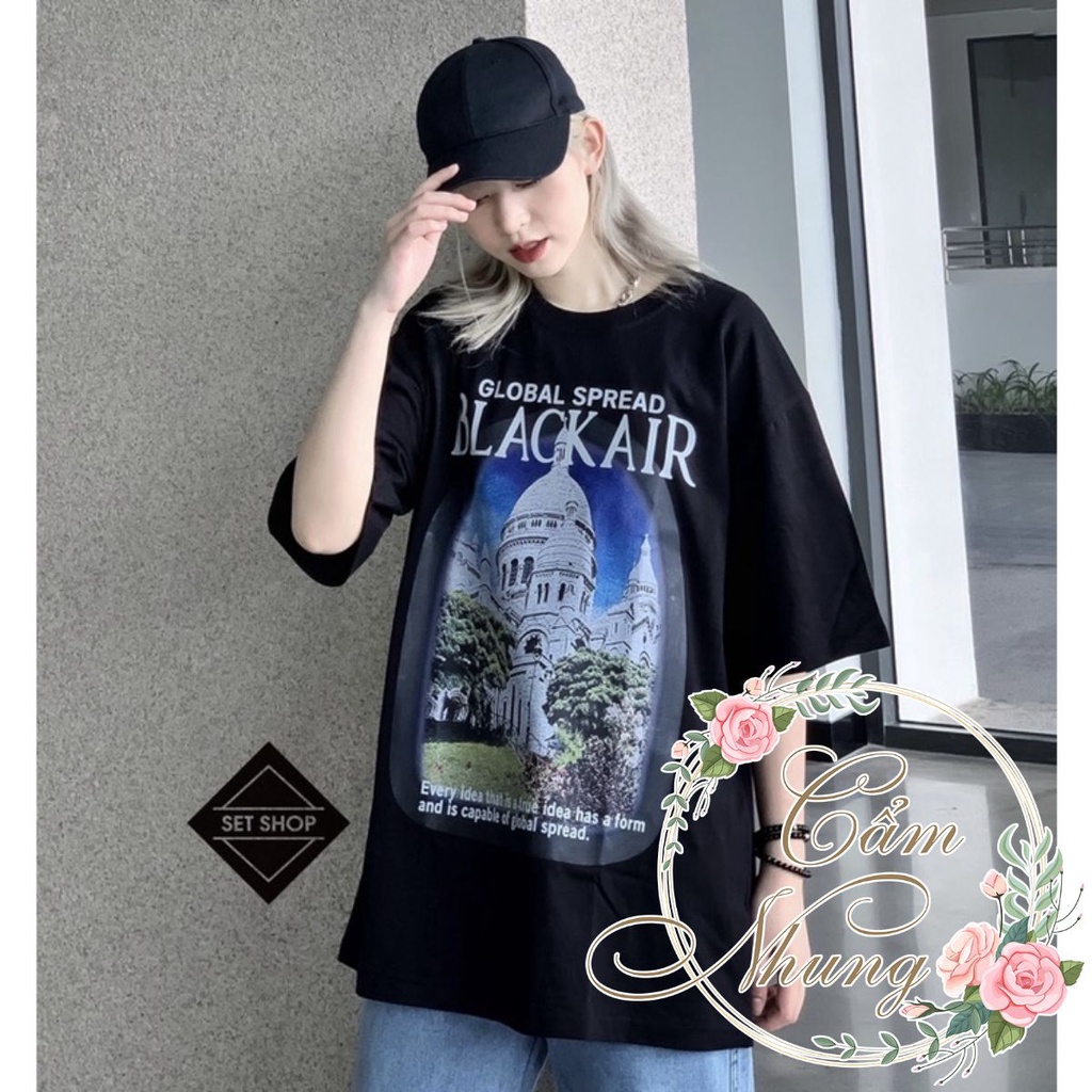 Áo Thun Tay Lỡ  Ba Len Vintage Sacre Coeur  -CAMNHUNG Áo Thun Nam Nữ Unisex Hot Hit