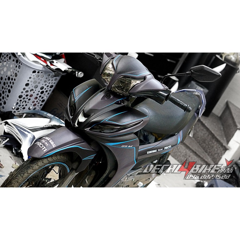 Gía sốc [Tem trùm xe JUPITER RC BLUE LIGHTING