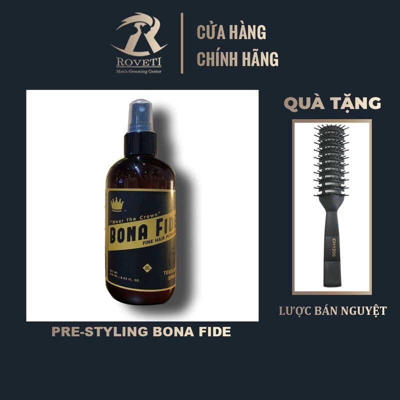 Xịt tạo phồng Pre-styling Bona Fide Mỹ