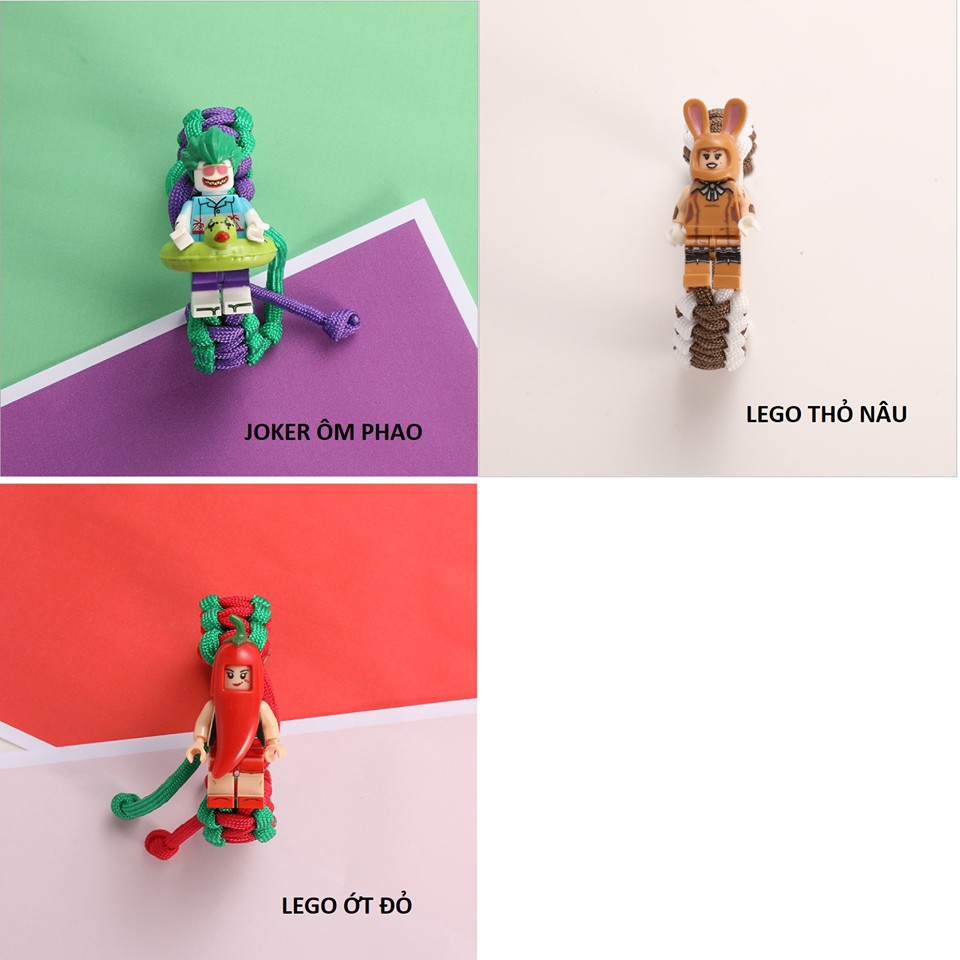 (12 mẫu) Vòng tay PARACORD LEGO Ulzzang dây dù