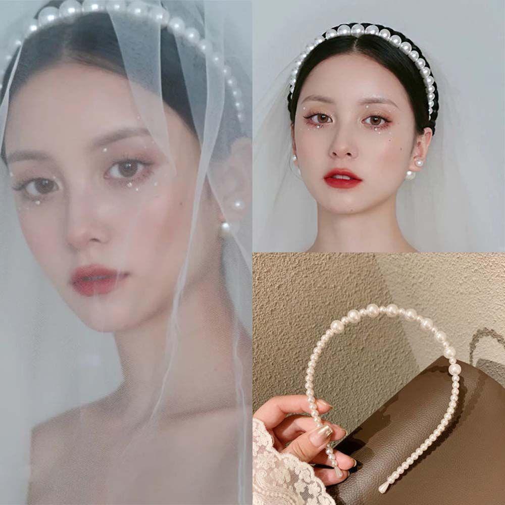 NICKOLAS Băng Đô Kim Loại Đính Hoa Đơn Giản Thanh Lịch