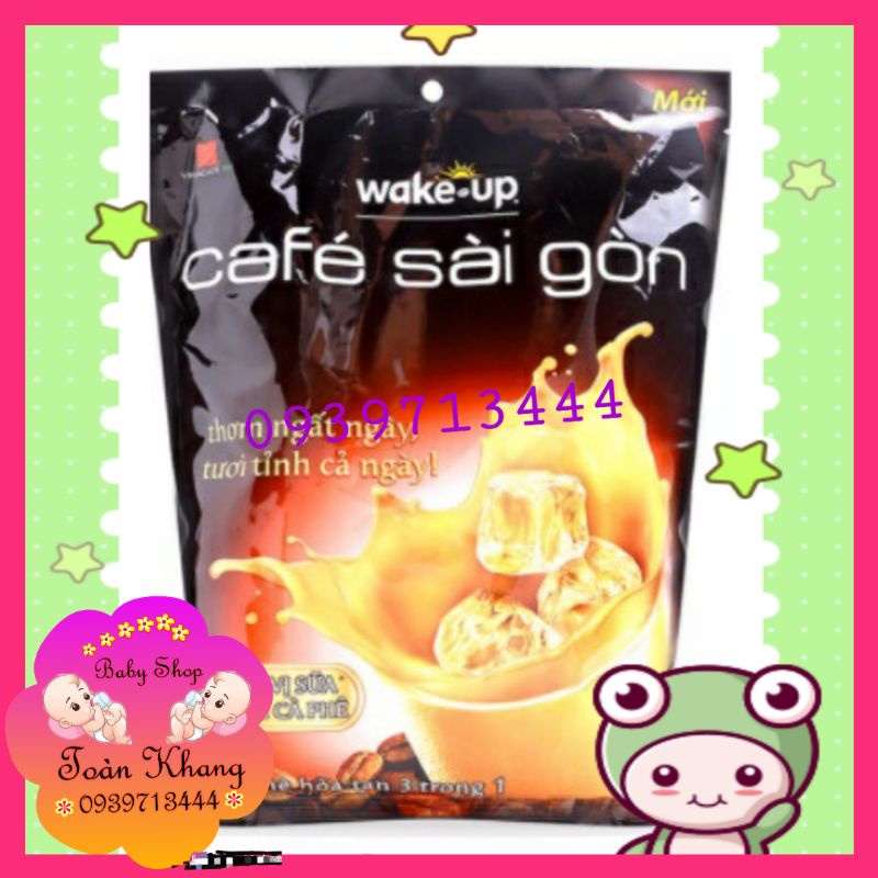 ♨️TÚI 24 GÓI CÀ PHÊ SỮA 3IN1 WAKE UP 456GR (24 gói x 19gr)