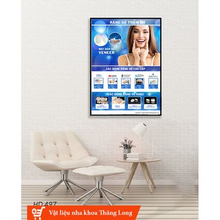 TRANH TƯ VẤN NHA KHOA  " CÁC LOẠI RĂNG SỨ NHA KHOA"