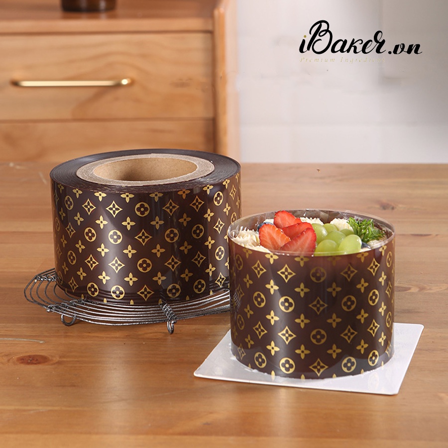 [1kg] Cuộn mica họa tiết/ in hình bọc thành bánh Mousse, trang trí bánh kem