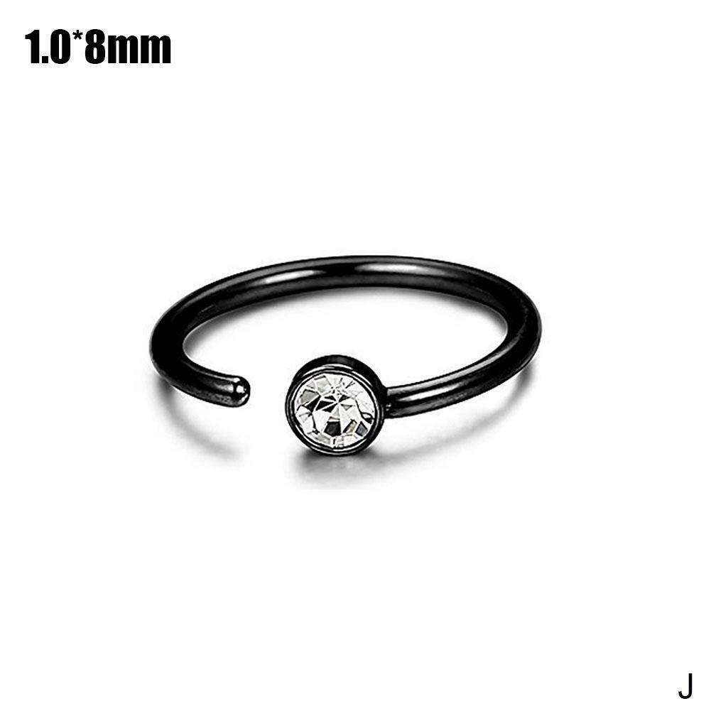 U Shaped Fake Nose Ring Hoop Septum Rings Stainless Piercing Jewelry Nose Steel I4J4