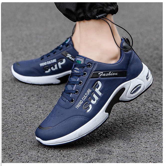 GiàyThể Thao  Nam Giày Sneaker khử mùi tăng chiều cao 5cm đế đúc chống trượt tốt kiểu hàn quốc hd29