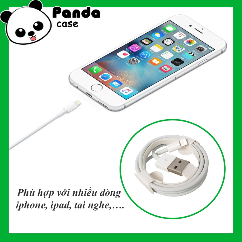 Dây Cáp Sạc iphone Lightning 1 mét - Bảo Hành 3 tháng 1 đổi 1 Cho Điện Thoại IPhone IPad Airpod Tai nghe,...