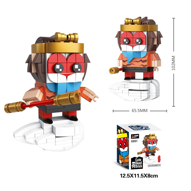 Đồ Chơi Lắp Ráp Brick Headz Các Nhân Vật Trong Phim Tây Du Ký
