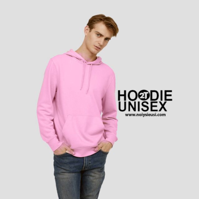 Áo Hoodie ♥️FREESHIP♥️Nỉ Trơn Unisex - Hồng Tươi | BigBuy360 - bigbuy360.vn