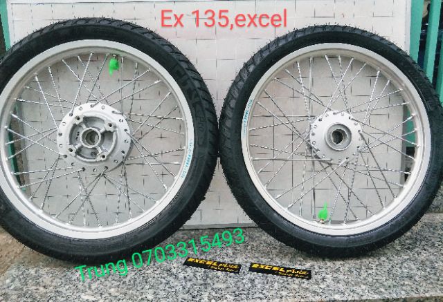 Bánh CĂM EX 135 ,  đùm X1R niền EXCEL chính hãng vỏ Michelin city