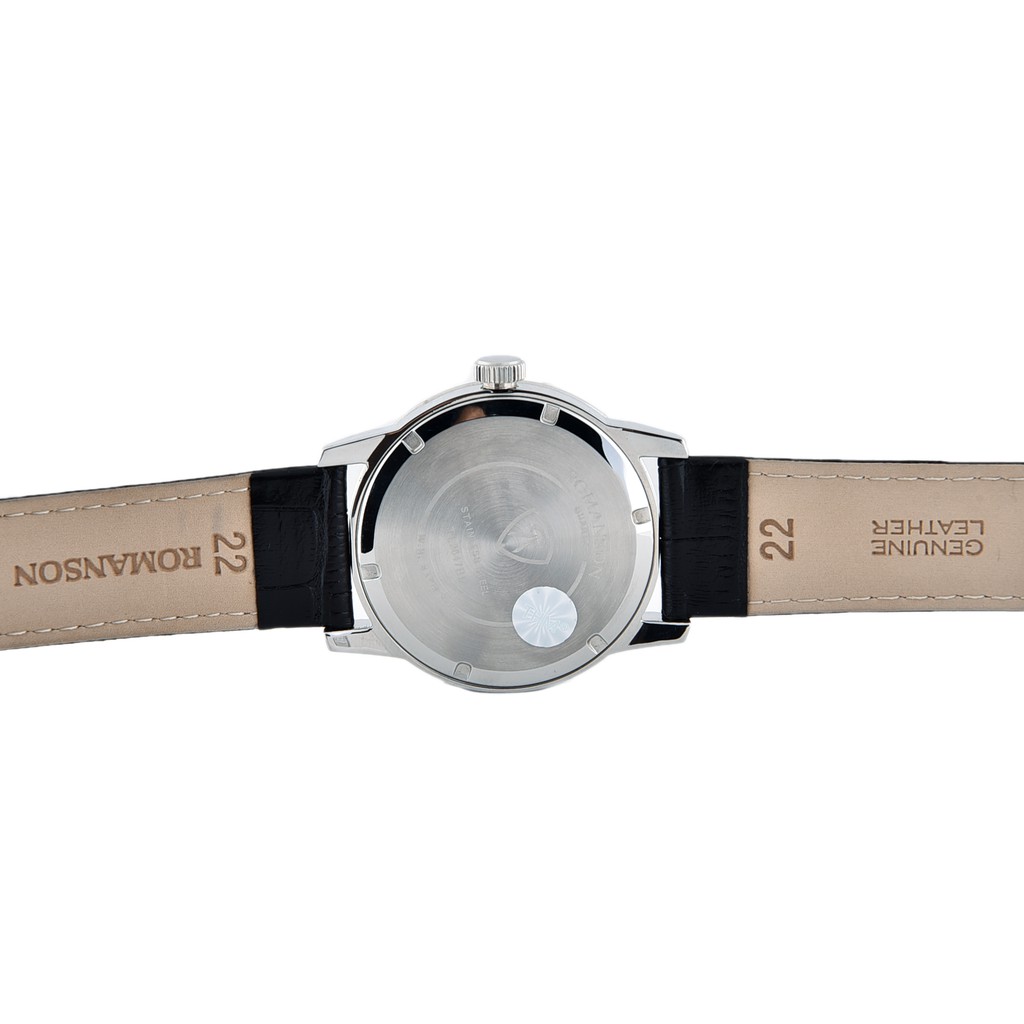 Đồng hồ Romanson Watch TL2647BMWWH nam máy Thụy Sĩ chống nước, mặt kính chống xước, dây da cao cấp chính hãng