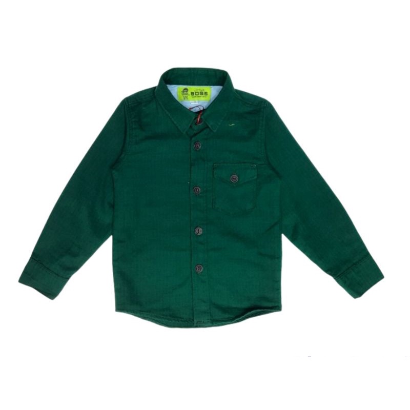 Áo Sơ Mi Uniqlo Tay Dài Chất Liệu Cotton Cao Cấp Cho Bé Từ 2-17 Tuổi