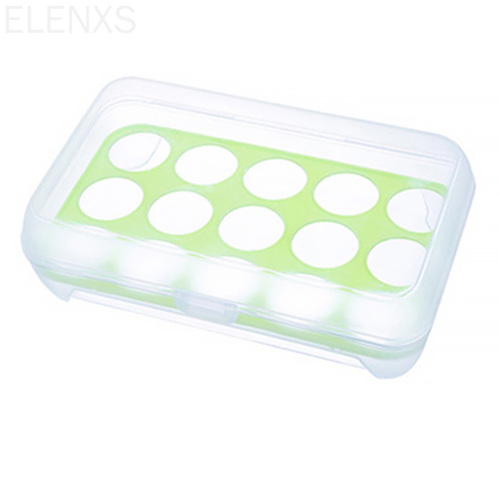 Khay Nhựa Trong Suốt Đựng Trứng 15 Ngăn Có Nắp Đậy Tiện Dụng