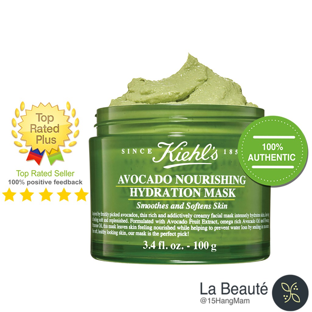 Kiehl's Avocado Nourishing Hydration Mask - Mặt Nạ Cung Cấp Độ Ẩm Cho Da 100ml