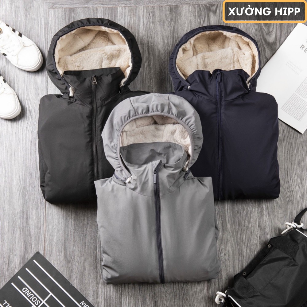 Áo Khoác Gió Nhung Muji Nam Lót Lông Cừu Cao Cấp Hàng Xuất Nhật XƯỞNG HIPP, KGLL2 | BigBuy360 - bigbuy360.vn