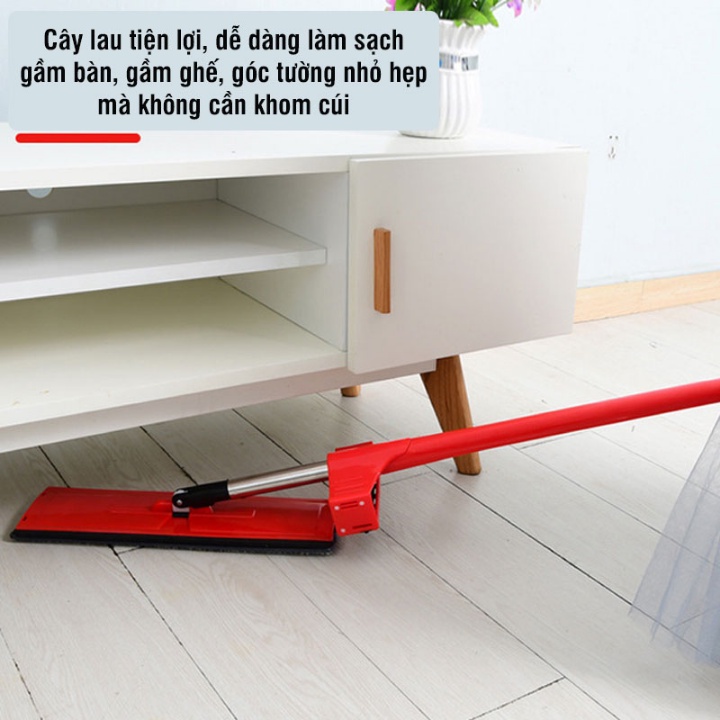 Cây lau nhà tự vắt Chổi lau nhà thông minh, sử dụng đơn giản, tiết kiệm thời gian, xoay 360 độ  BH 12 tháng