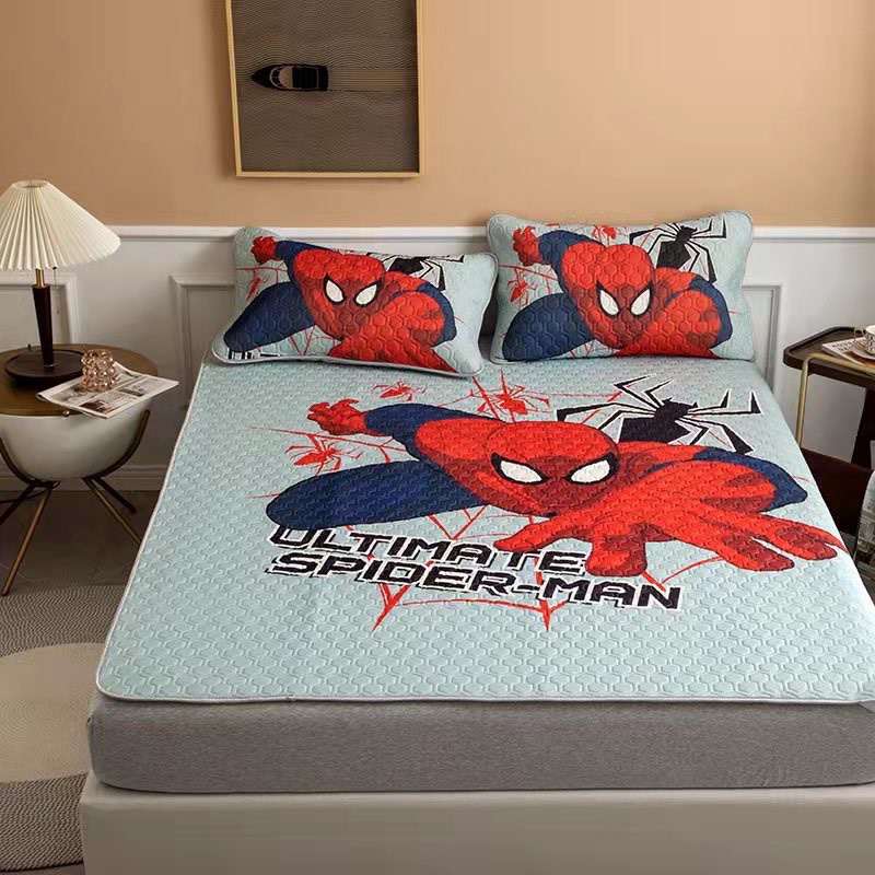 Chiếu điều hoà mủ cao su non 5D Latex mẫu cho các bé yêu thích (tặng kèm 2 vỏ gối đồng bộ )